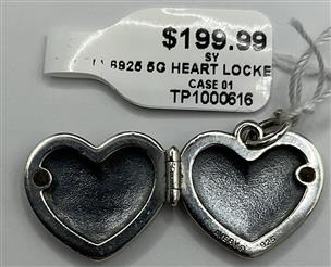 James avery ornate deals heart locket